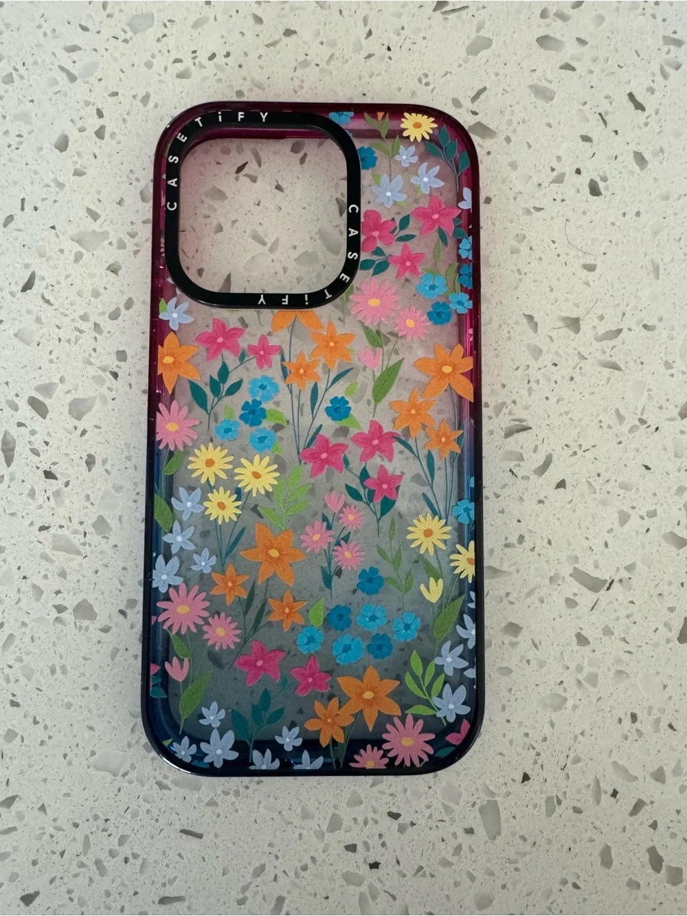CASETiFY Cotton Candy Daisy Floral iPhone 15 pro Case